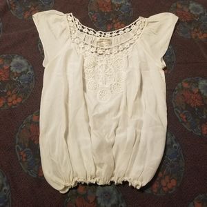 NEW Max Studio White Silk Top